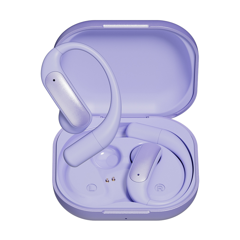 ETEK AI Traducción OWS auricular con Bluetooth 5.4 40mAh Batería de auricular de 500mAh Funda de carga (protegida), película compuesta F10