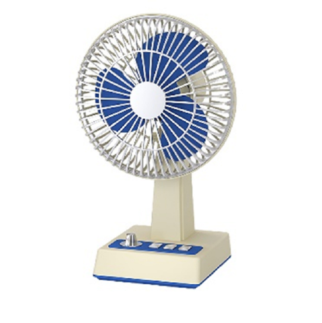 Ventilador con motor sin escobillas recargable ETEK de 3600 mAh, 5-8 horas de autonomía, Verde/Rosa