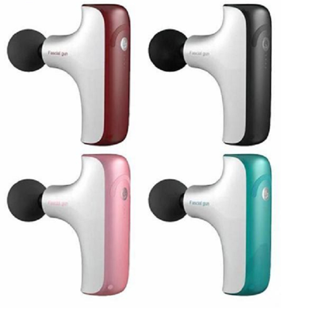 Masajeador Muscular de Mano ABS Cuerpo 1800mAh Batería 7.4V 30W 1500-4000RPM 5 Cabezales de Masaje 4 Modos Control por Botón