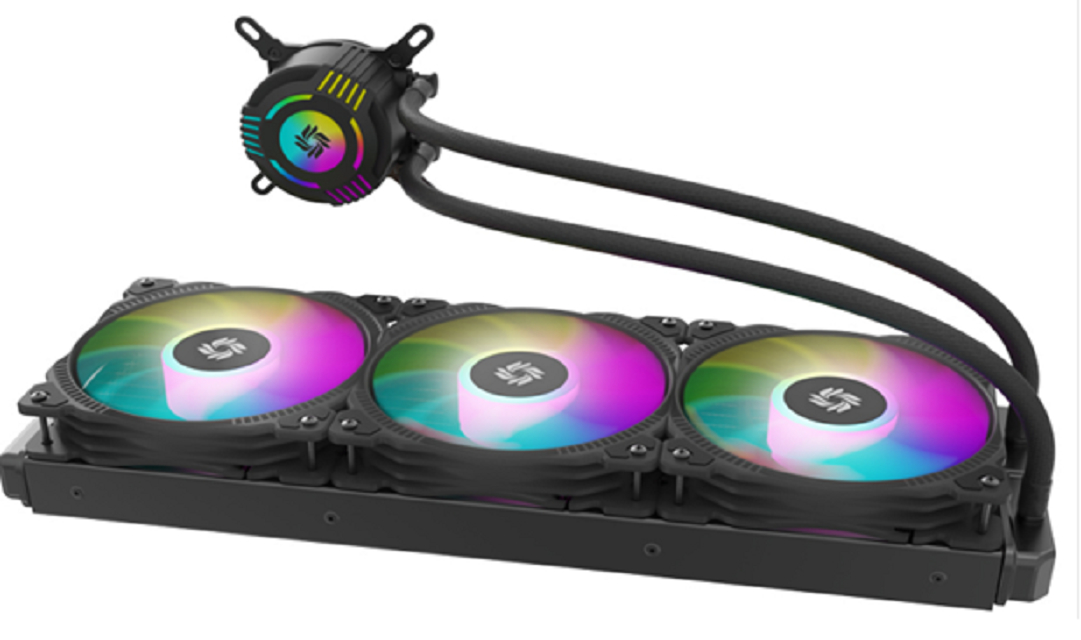 Enfriador líquido AIO ARGB de 360 mm, Bloque de agua redondo, Radiador 36027, Ventilador PWM 1800RPM, LGA1700/AM5, Logotipo personalizado