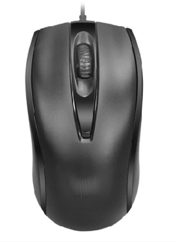 ETEK Ergonomic Optical Mouse, USB Wired Mouse, 3 botones, 3 millones de clics de vida, ABS, cable de 1.35m, 5V/100mA, para Win / Mac
