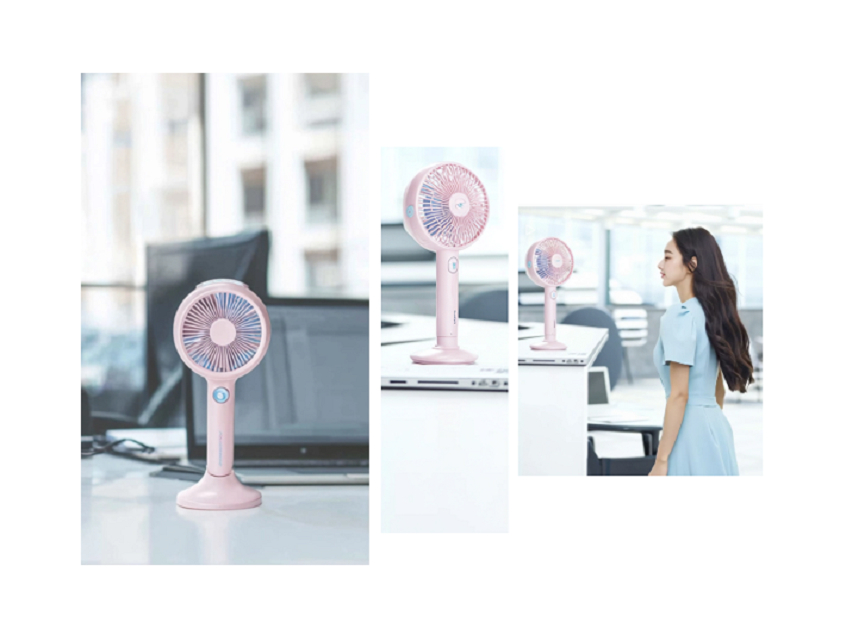 Enfriador evaporativo portátil, 800mAh, 3 velocidades, 2 modos de humedad, Blanco/Verde/Rosa, 212*100*40mm, ideal para exteriores, viajes, oficina