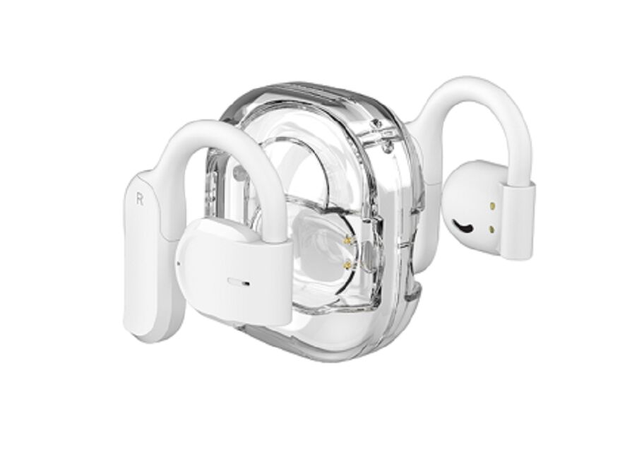 ENC OWS auriculares Bluetooth, chip JL6973, controlador de 13 mm, tiempo de juego de 4 horas, caja de 300 mAh con tablero de protección, negro / blanco / verde