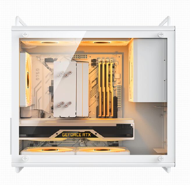 Cuerpo de PC para juegos compacto de 20L, M-ATX / ITX, GPU de 326 mm, CPU de 155 mm, PSU de 140 mm, opciones de panel frontal doble, filtros de polvo magnéticos