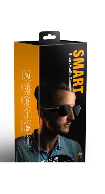 Gafas de sol Bluetooth inteligentes, micrófono MEMS, Tipo-C, 40g ligeras, ZK5756C, para ciclistas, corredores, personas que viajan al trabajo y trabajadores remotos