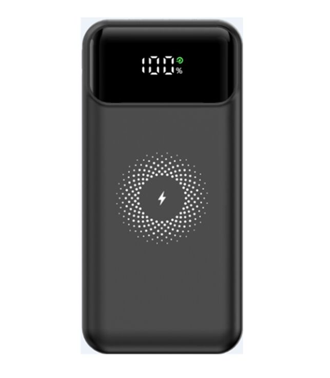 Banco de energía de 20000mAh, PD 22.5W, 15W inalámbrico, doble tipo-C/USB, delgado
