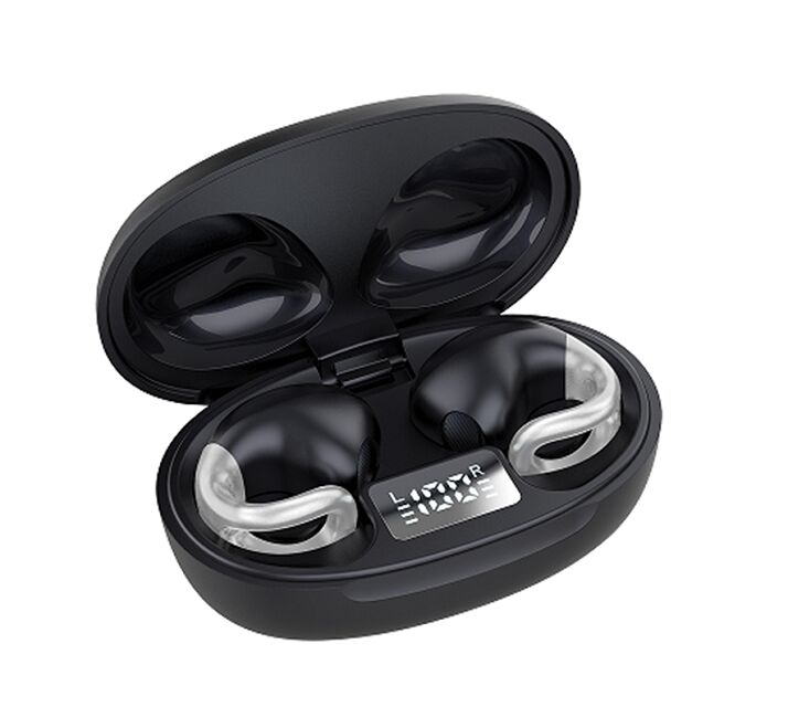 OWS auriculares inalámbricos de oreja abierta, 12 mm conductor, tiempo de juego de 4 horas, Bluetrum 5656T, negro / blanco / rosa / rojo