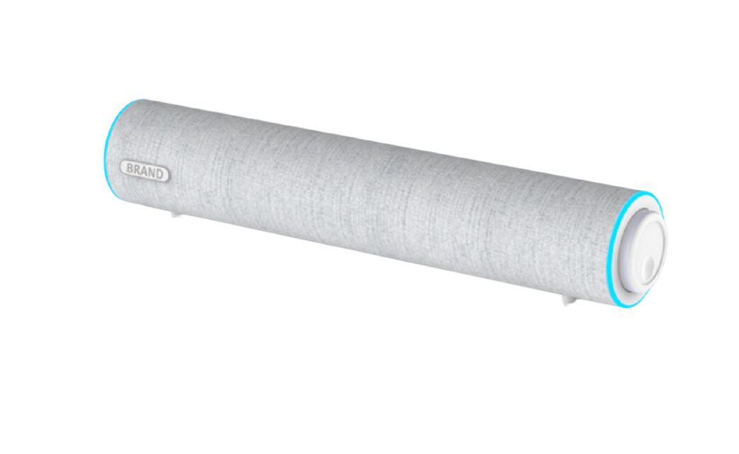 Barra de sonido de escritorio 3W*2, controladores duales de 2 pulgadas, 35Hz-16kHz, separación >36dB, alimentada por USB (DC 5V), acabado de plástico+tela, cable de 1.3m