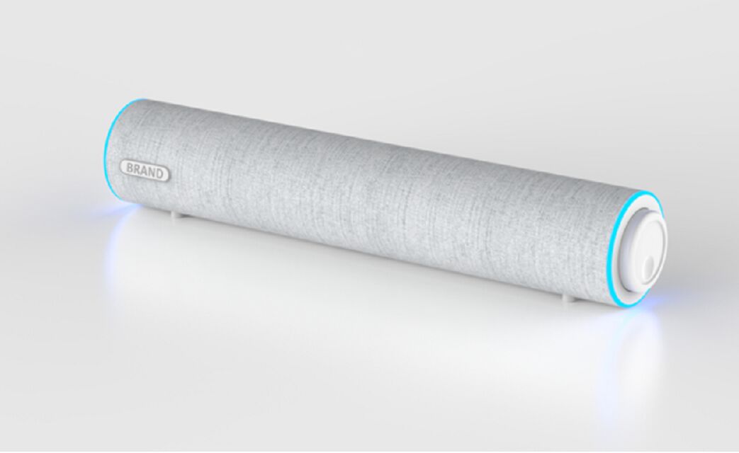 Barra de sonido de escritorio 3W*2, controladores duales de 2 pulgadas, 35Hz-16kHz, separación >36dB, alimentada por USB (DC 5V), acabado de plástico+tela, cable de 1.3m