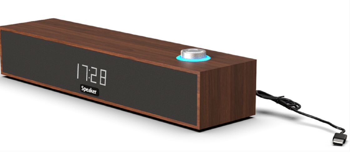 Altavoz Bluetooth de madera, Bluetrum V5.4, 6W estéreo, 2