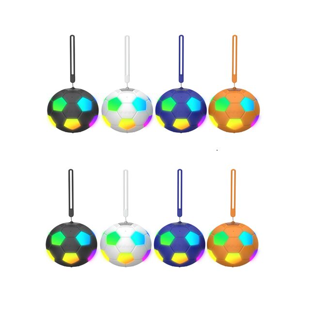 Altavoz BT de forma de fútbol con luz RGB, 2