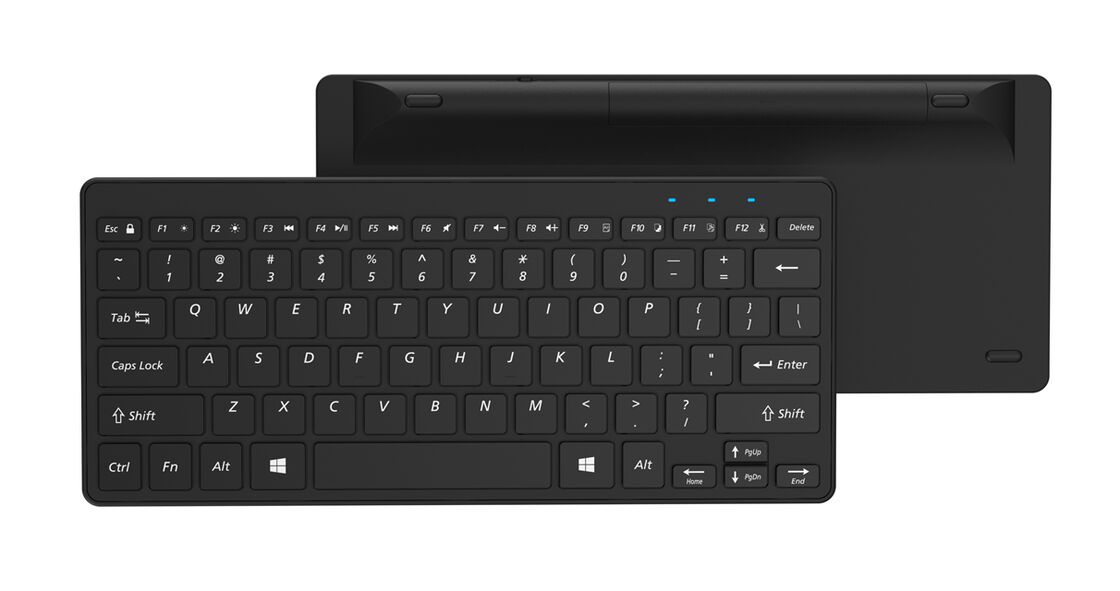 Teclado inalámbrico de doble modo ultra delgado, teclas de tijeras, 2.4G + Bluetooth 5.0