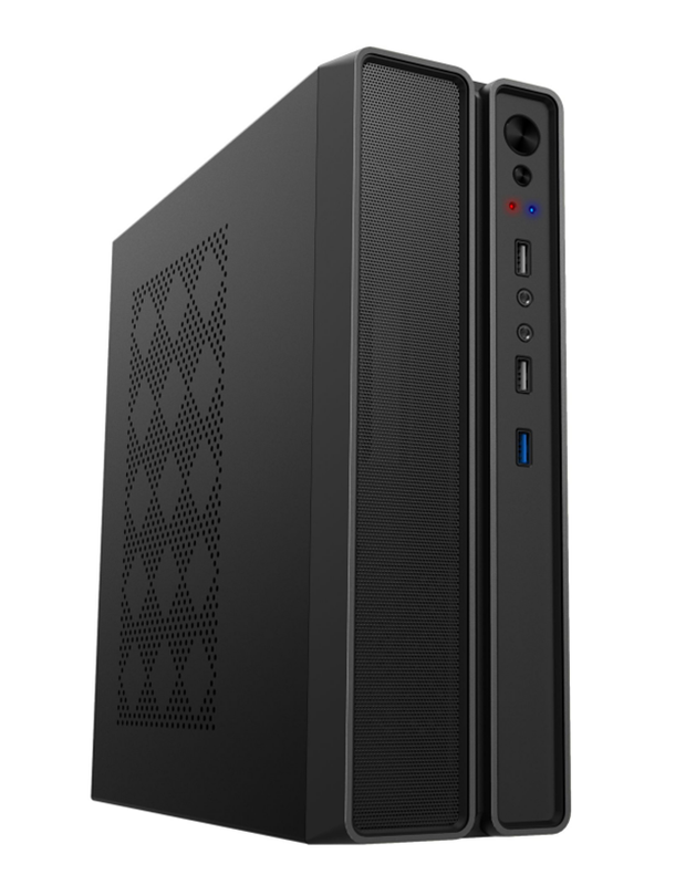 Cuerpo ITX / MATX delgado de 95 mm, encaja con GPU de 245 mm + enfriador de 78 mm, soporte de 4 ventiladores