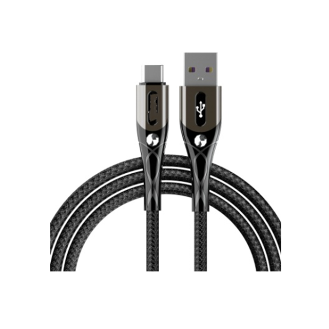 1M 24 hebras trenzado de nylon cable de carga rápida Micro / relámpago / Tipo-C
