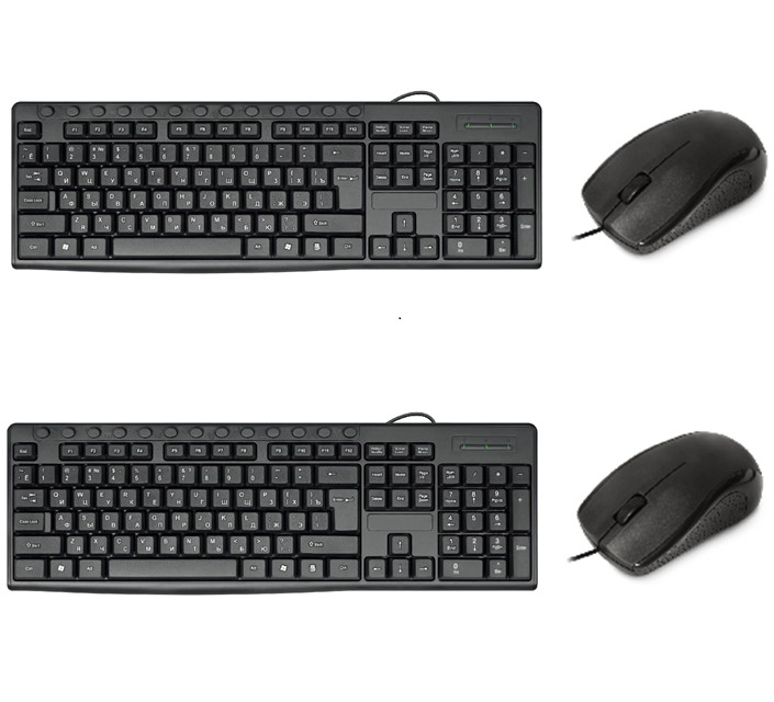 Teclado y ratón multimedios con cable impermeable 104-clave + 13 teclas de acceso rápido / 1200 DPI HIPS personalizable