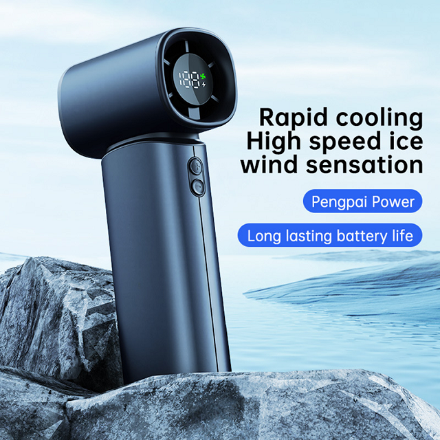 Ventilador de mano de 3600 mAh 19000 RPM Control de velocidad de 100 engranajes Ventilador mini portátil de 12 W con cordón Carga USB