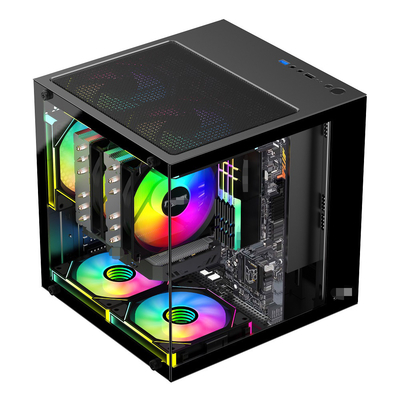 El estuche para PC MATX/ITX admite tarjetas gráficas de hasta 320 mm CPU refrigeradores de hasta 165 mm 1 HDD 2 SSD 3 X 12CM Ventiladores por dinero