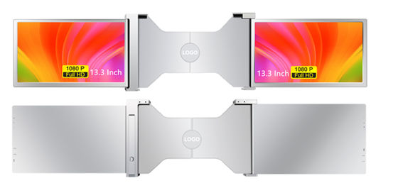 2 pantallas IPS de 13,3 pulgadas para computadoras portátiles PC teléfonos móviles y consolas de juegos soporte HDR 12 configuraciones de idiomas