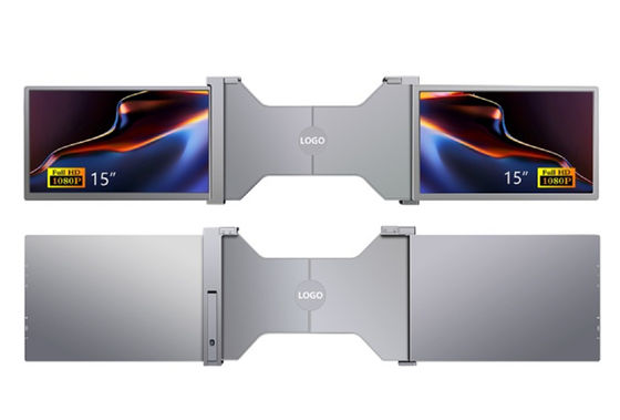 Monitor portátil FHD de 15 pulgadas ligero de 25.3 mm de espesor de 1.63 kg Tipo-C + puertos mini HDMI Soporte HDR OSD de 12 idiomas